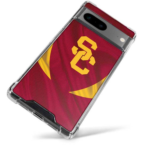 University of Southern California USC Trojans Jersey Google Pixel 7a Clear Case